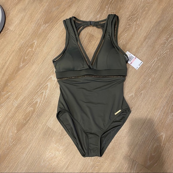 MICHAEL Michael Kors Other - NWT Michael Kors Deep V-Neck One Piece Swimsuit